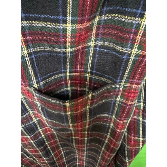 L.L. Bean Men’s Flannel Shirt Plaid Long Sleeve Button-Up Size Small - Picture 4 of 7